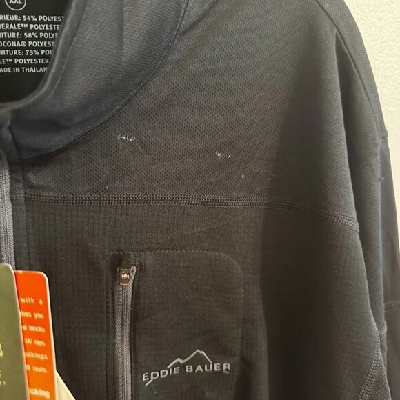 NWT Eddie Bauer Breathable Mesh 1/4 Zip Shirt in Black - Size XXL - Picture 12 of 13